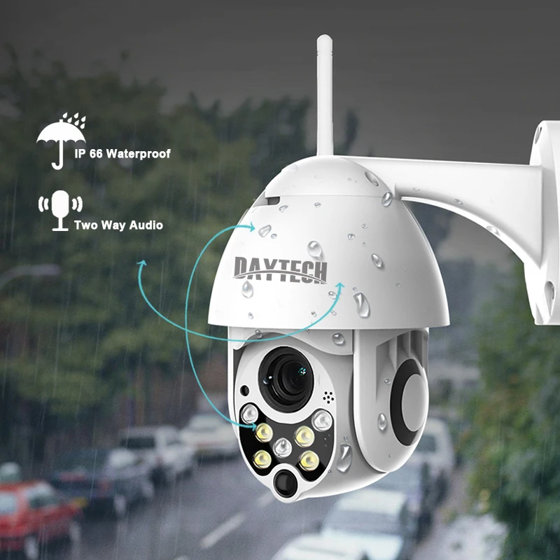 

DAYTECH 1080P Wireless IP WiFi Camera Waterproof Two Way Audio Home Security CCTV Monitor Onvif Record Video