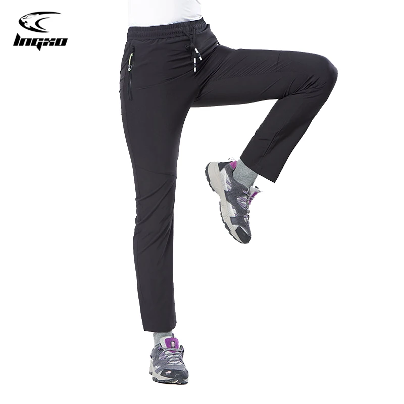 Waterproof Trekking Hiking Pants Women Summer Quick Dry Camping Climbing Fishing Sport Outdoor Trousers Women Plus Size LNGXO