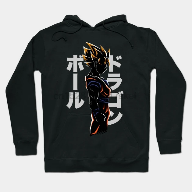 Мужская толстовка с капюшоном Katakana Super Saiyan от mapreduce женская уличная одежда
