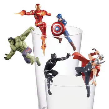 

Marvel's The Avengers The Edge of Cup Series Mini PVC Figures Toys Cup Decoration Dolls Mini Figures home decor