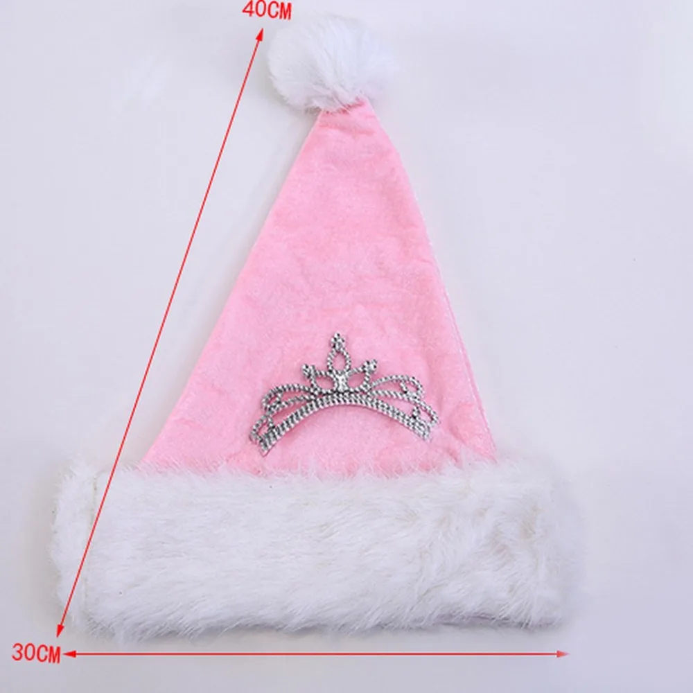 30x40 см принцесса розовая Корона рождественские шапки Хэллоуин Детский День рождественские украшения Костюм Санты аксессуары для волос