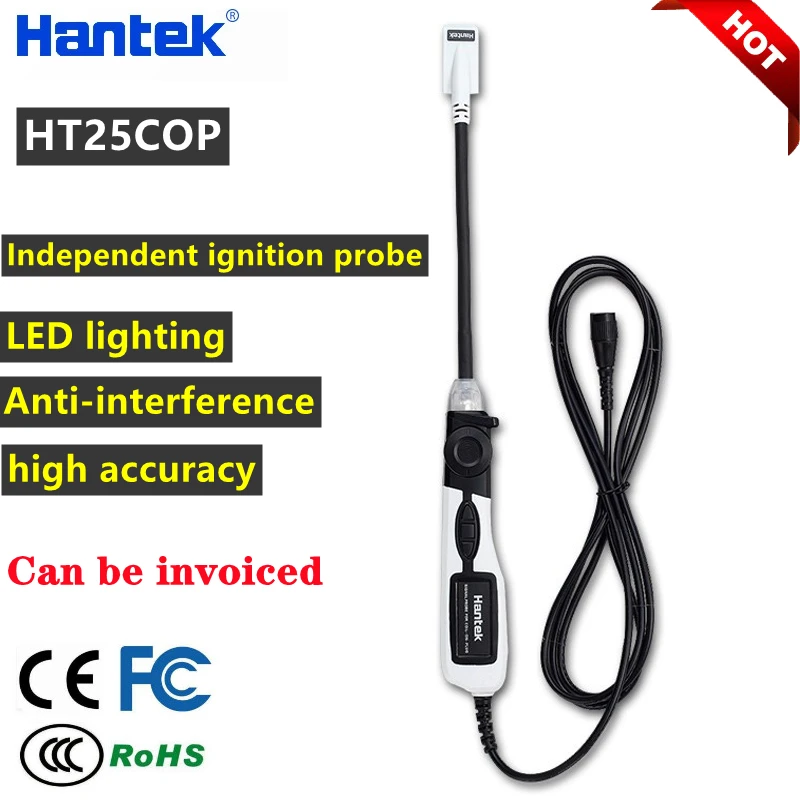 Automotive Engine Ignition Waveform Probe Coil on Plug Signal Probe Spark Plug Detection Hantek HT25COP HT20COP oscilloscope probe