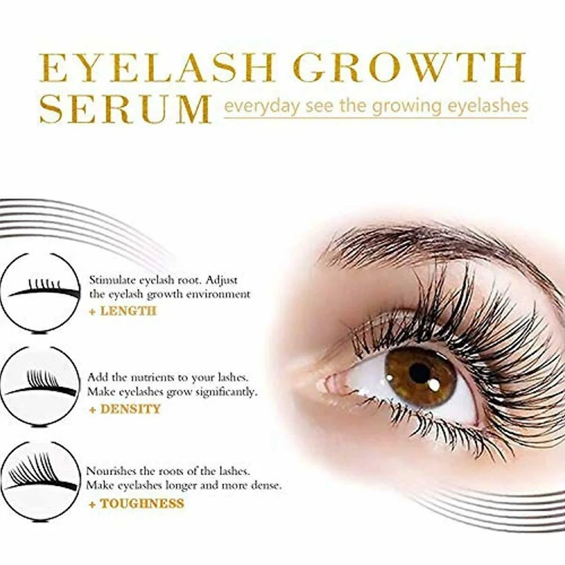 Beauty Eyelash Growth Serum Natural Brow Lash Enhancer Nourish Damaged 5Ml