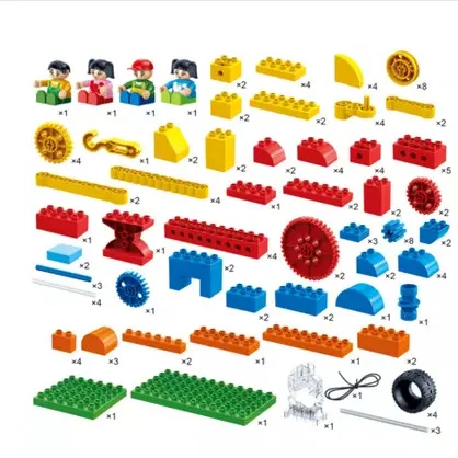 

BanBao 6538 Educational Assembled Building Blocks Simple Mechanical Principles Gear Building Blocks CHILDREN'S Children Boy Toy