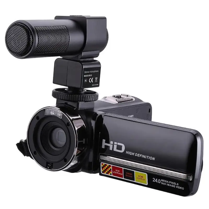1080P Full HD видеокамера 16X цифровой зум видеокамера 3.0in 24MP ЖК сенсорный экран удобное управление инфракрасное ночное видение