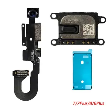 

Face Front Camera with Sensor Proximity Light Microphone Flex Cable + ear piece + waterproof sticker for iPhone 7 7 Plus 8 8Plus
