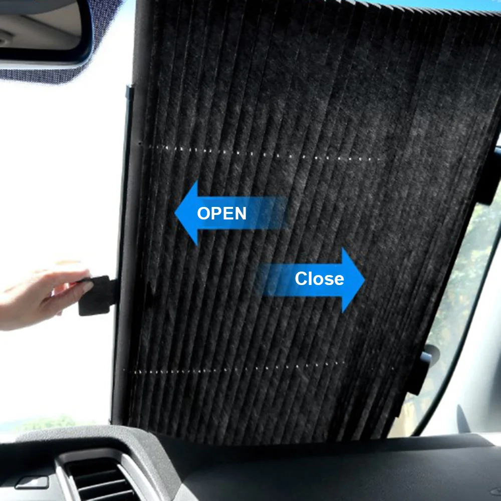 1 шт. Авто Черное Лобовое стекло Солнцезащитный козырек занавес Анти-УФ Защита Замена