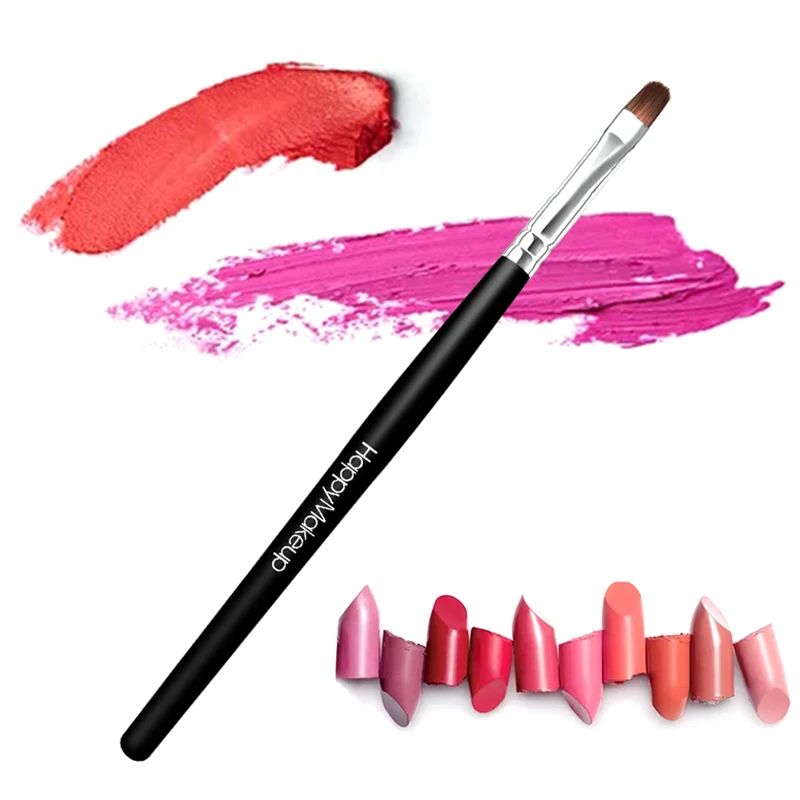 Makeup Brush Set Makeup Brush Lip Brush Makeup Tool Set Makeup Tool 1 Pcs Black Fiber Hair Lipstick Lip Gloss Makeup Brush Beauty Make Up Tools Women