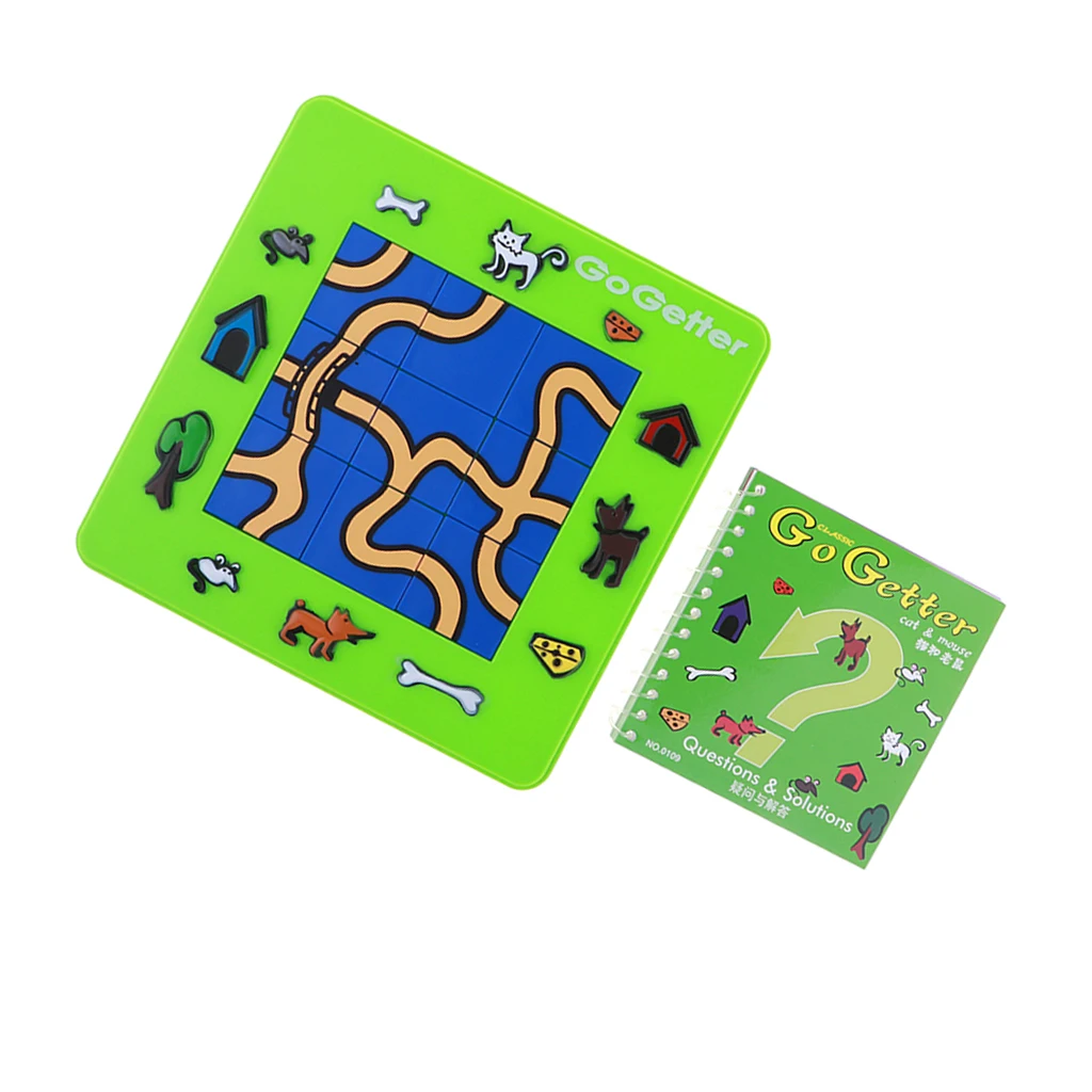 Go Getter Cat and Mouse Game Board Cartoon Puzzle Maze Intelligence Game