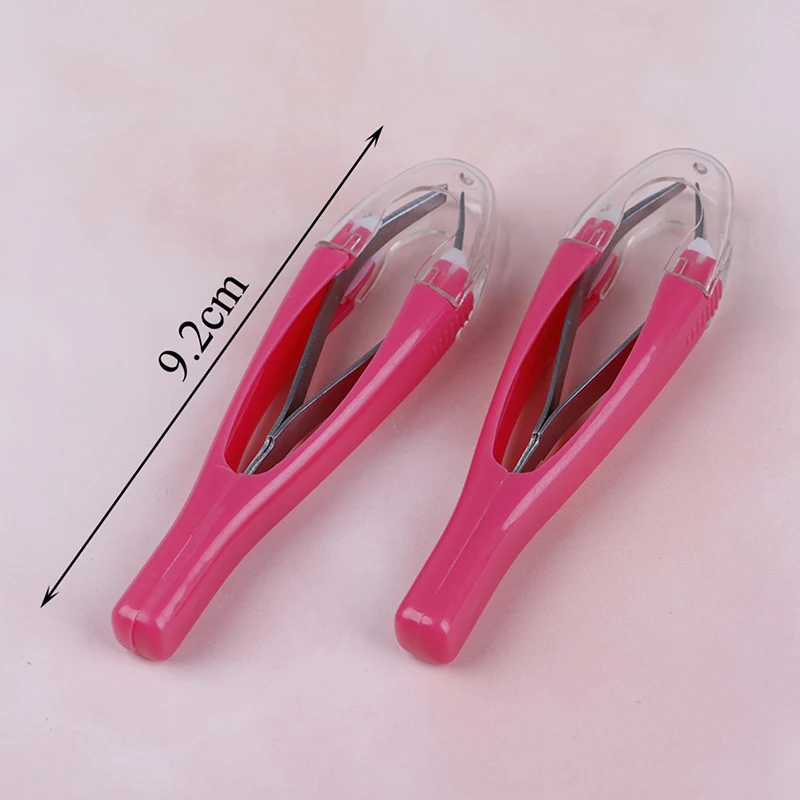 1Pc Professional Automatically Eyebrow Tweezers Retractable Stainless Steel Slant Tip Hair Removal Eyebrow Tweezer Makeup Tool