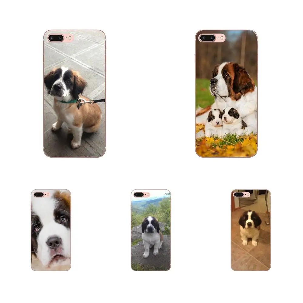 St.bernard Muzzle Dog Puppy For LG G3 G4 G5 G6 G7 K4 K7 K8 K10 K40 K50 Q6 Q60 V10 V20 V30 V40 Nexus 5 5X 2017 Soft Pattern | Мобильные