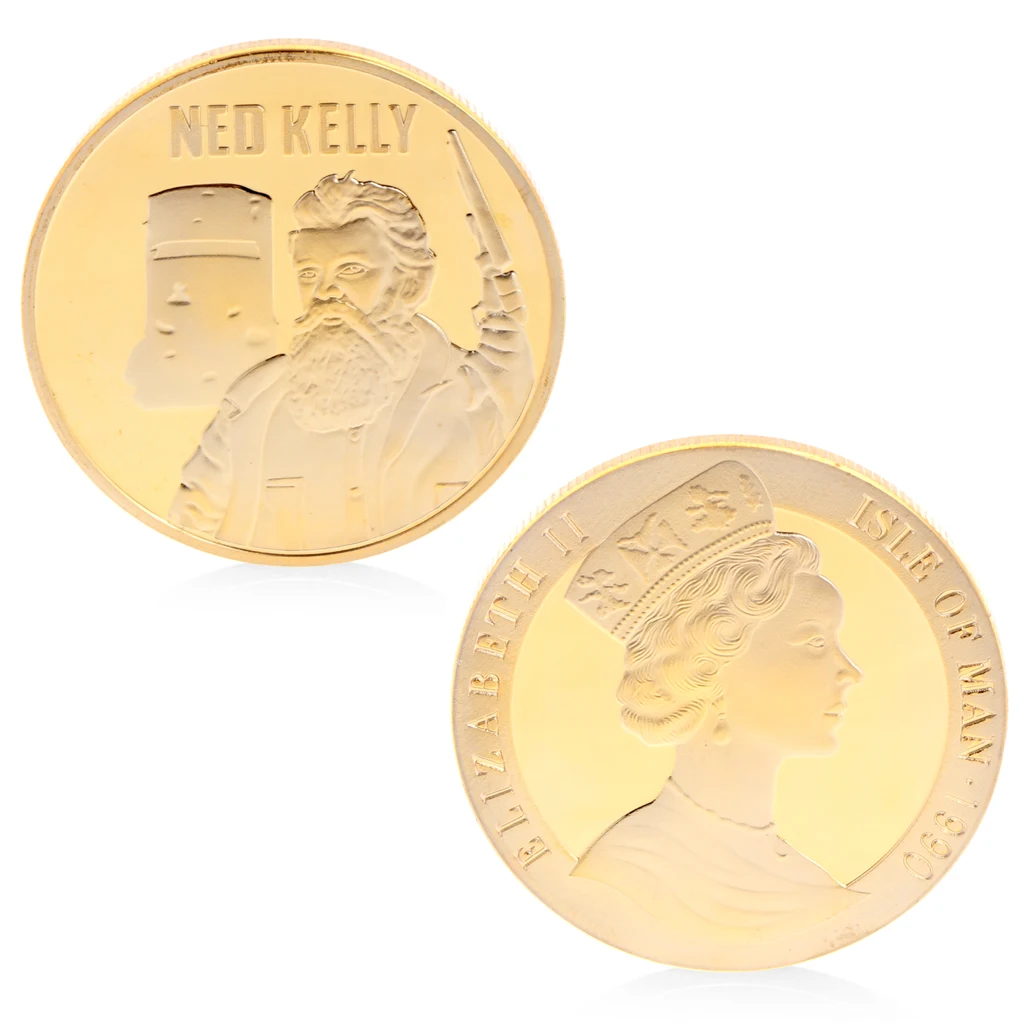 

Ned Kelly Commemorative Coins Copper Collection Gifts Souveniors With Zinc Alloy