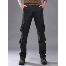 Осенние мужские брюки карго армейские брюки мужские с несколькими карманами верхняя одежда прямые брюки милитари мужские брюки