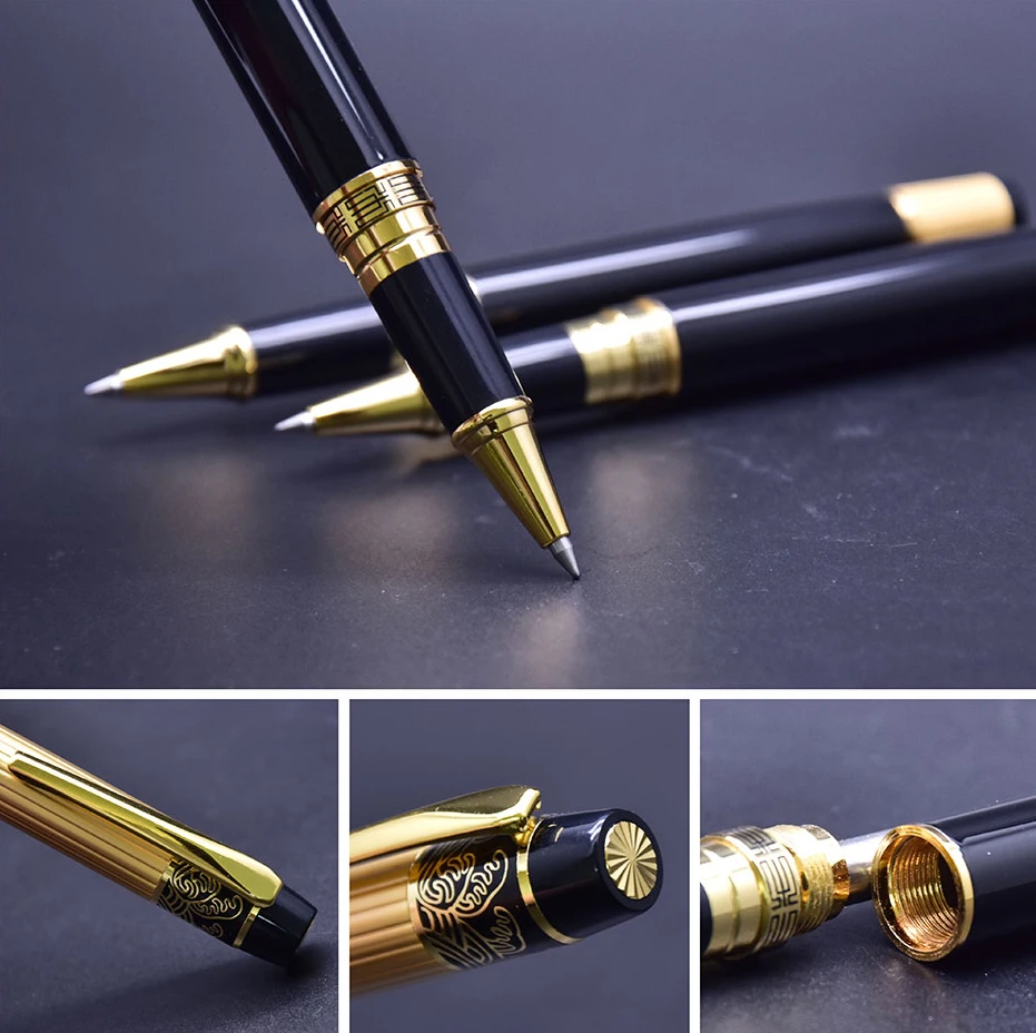 CCCAGYA D018 креативная металлическая гелевая ручка 0,5 мм перо для обучения офиса, школы, канцелярские принадлежности, Подарочная роскошная ручка и шариковая ручка для делового письма