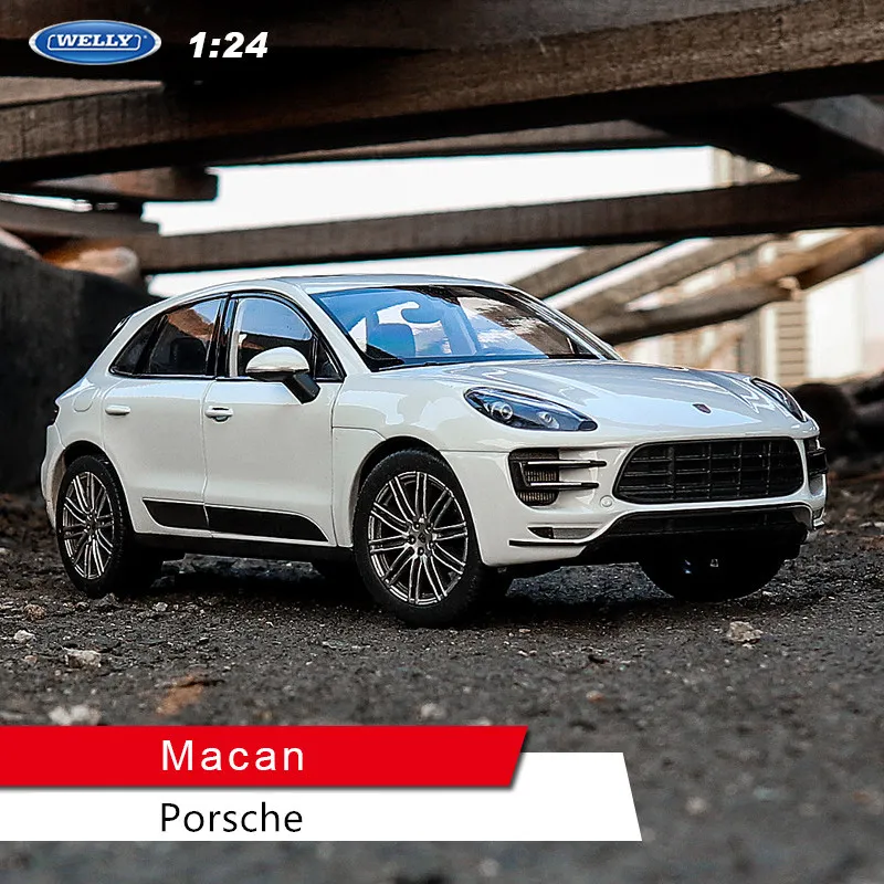 Welly 1:24 Porsche macan черный автомобиль сплав модель автомобиля моделирование автомобиля украшение коллекция подарок игрушка Литье модель игрушка для мальчиков - Цвет: Porsche Cayenne
