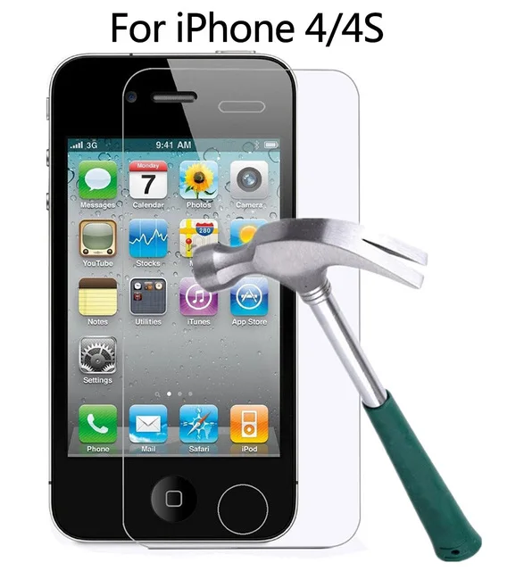 3D полное покрытие из закаленного стекла для iPhone 11 Pro Max X XS XR 8 Plus 7 6 6S iPhone11 защита экрана защитные аксессуары для телефонов - Цвет: For iPhone 4 4S