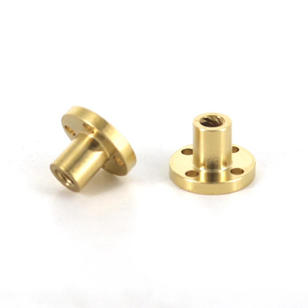 T6 nut trapezoidal screw brass copper lead 1mm 2mm 4mm 6mm 12mm 1pcs