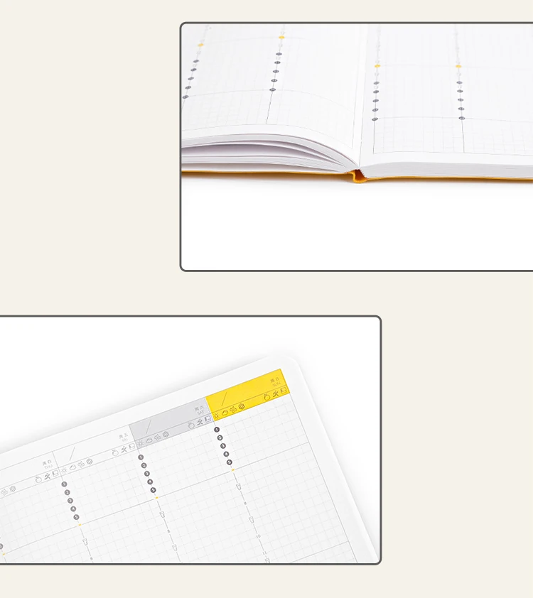Kinbor-organizador de notebook a5, manual com autoabastecimento,