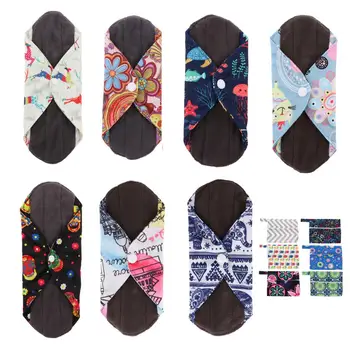 

Reusable Pads bamboo Charcoal Sanitary Pads Mama Menstrual Cotton Pads Washable Panty Liner Pads Sanitary Menstrual Mama Pad