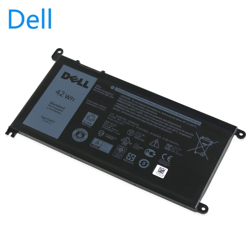 Сменный аккумулятор для ноутбука dell Chromebook 11 3180 3189 51KD7 11,4 V 42Wh