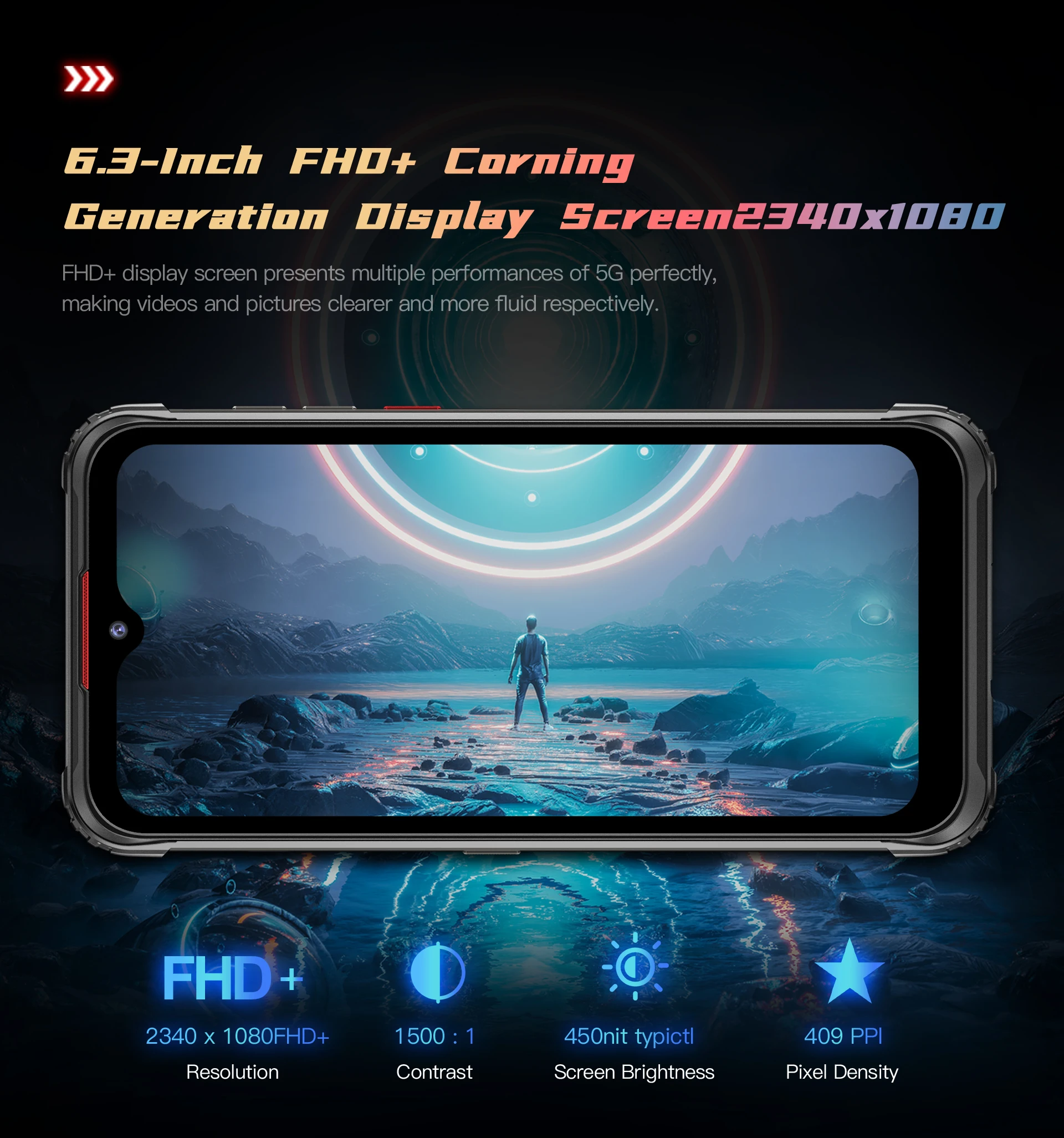 HOTWAV CYBER 7 5G Rugged Phone IP68 Waterproof Android 11 Mobile Phone MT6833 8G+128G Cellphone 48MP Camera Smartphone 8280mAh 8gb ddr3