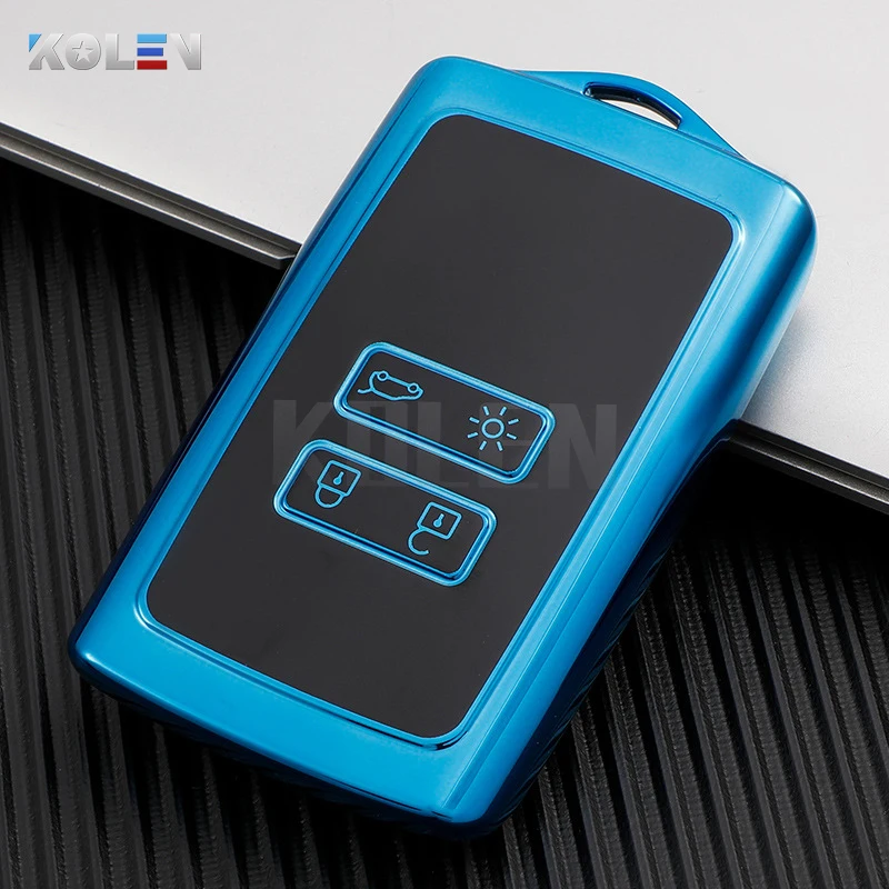 TPU Car Smart Key Case Cover Shell Fob per Renault Koleos Kadjar Clio Megane Captur Espace Kangoo Sandero Talisman accessori 15 TPU Car Smart Key Case Cover Shell Fob per Renault Koleos Kadjar Clio Megane Captur Espace Kangoo Sandero Talisman accessori - Ha13a98889e434a048a196f836b81dd44E