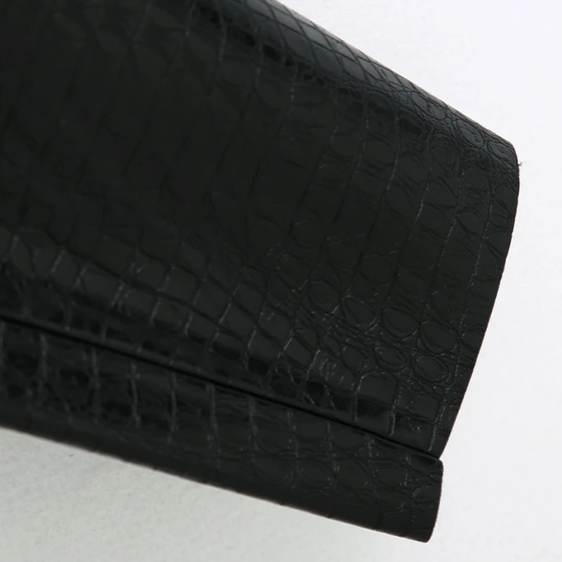 Fashion Women Snake pattern PU Leather Pencil Pants 2020 New Casual Lady Loose Black Trousers P1858