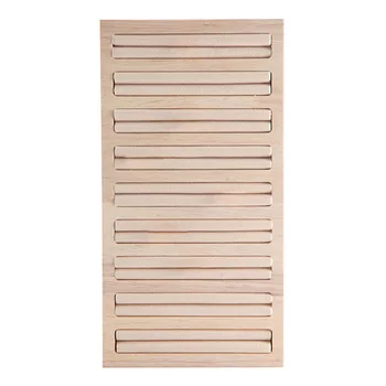 

Space Saving Bamboo Wood Earrings Tray 9 Ring Slots Jewelry Organizer Daily Bedroom Dresser Home Desktop Rectangle Display