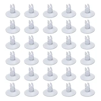 

YYAQUA 30 PCS Clear Aquarium Suction Cups for Fish Tank Ultra Silent Oxygen Air Pump Airline Tube Holder Aquario Accessories