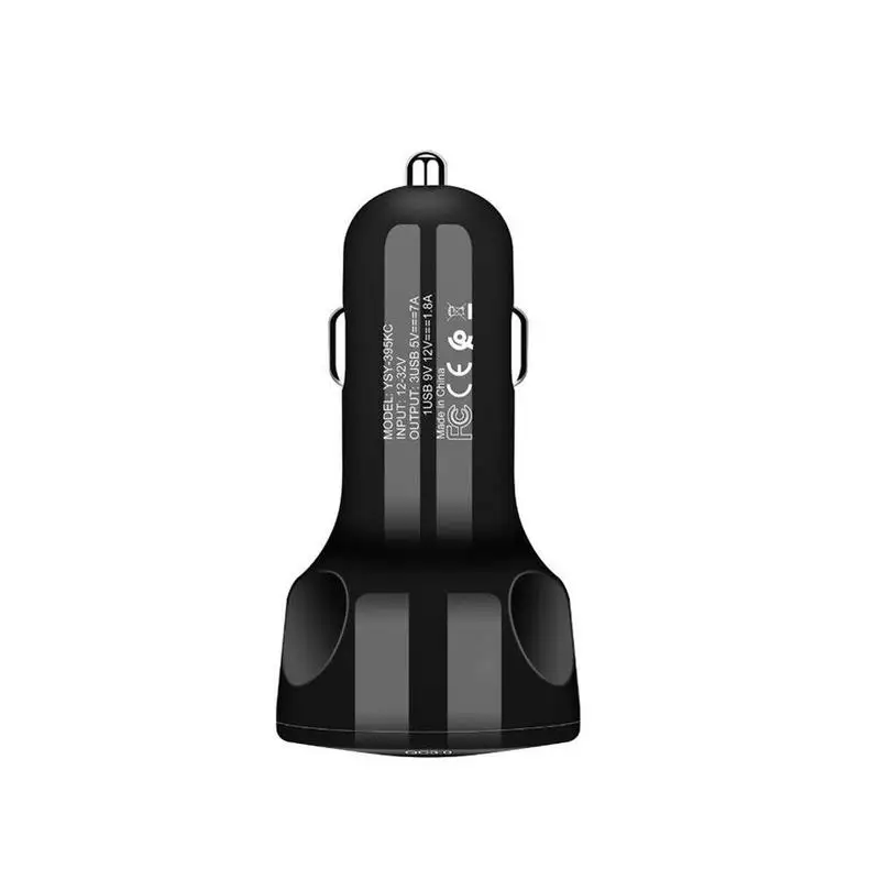 QC 3,0 быстрое зарядное устройство 3 порта USB светодиодный дисплей автомобильный зарядный адаптер многофункциональный автомобильный зарядный мобильный телефон Быстрая зарядка
