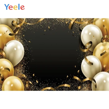 

Yeele Birthday Party Golden Balloon Spot Light Bokeh Photography Backdrops Personalized Photographic Background For Photo Studio