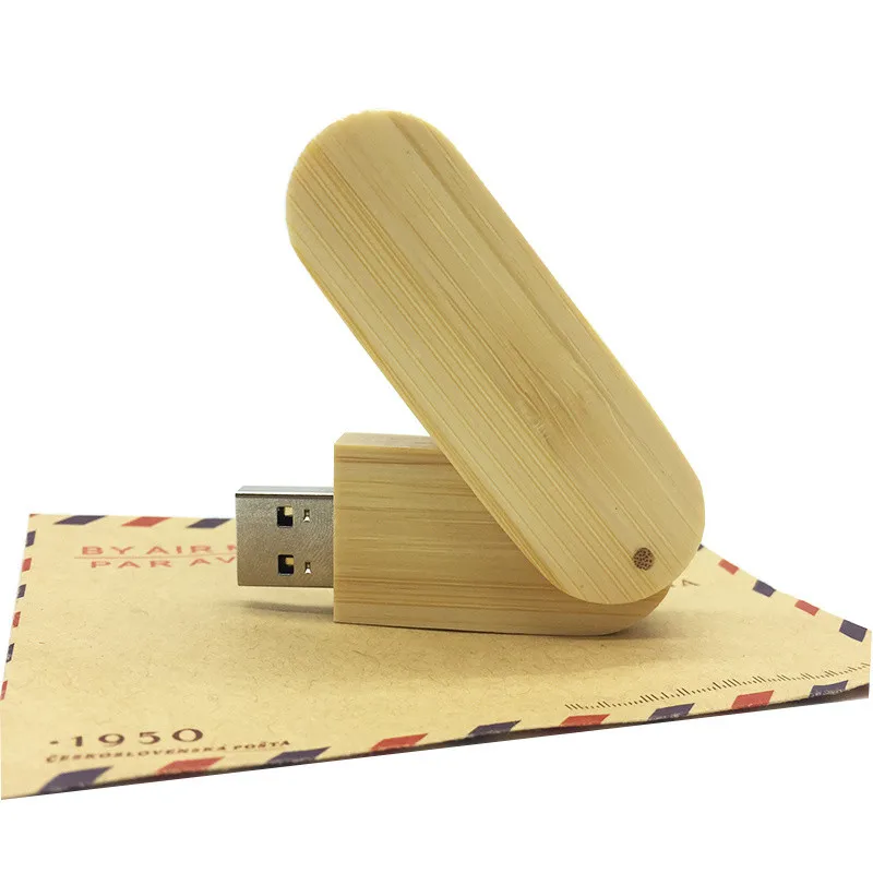 Новый usb флэш-накопитель 128 Гб 2,0 накопитель 64 ГБ Флешка 32 Гб usb-носитель 4 ГБ 8 ГБ 16 деревянная Флешка вращается коробка подарок с