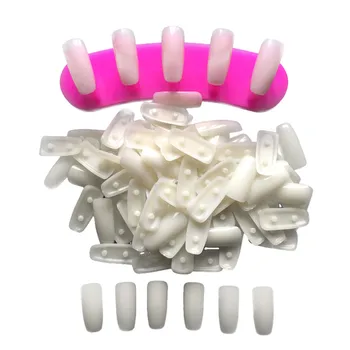 

100PCS Nail Art Practice Rack Dedicated Nail Tips Fixable Glue-free