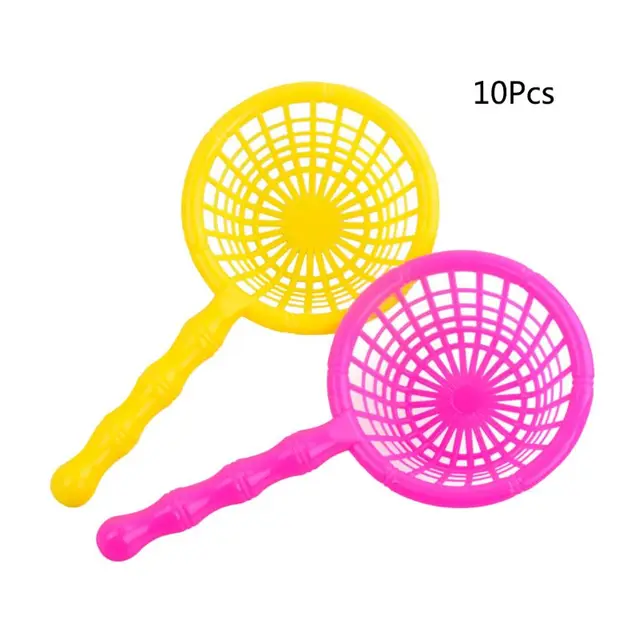 10 Pcs/Set Fishing Handle Net For Plastic Fish Toy Family Indoor Games Gift Kids Random Delivery 1