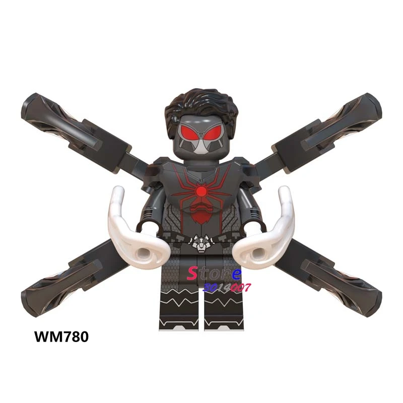 WM780 50 шт. Marvel фильм Человек-паук Веном вдали от дома Mysterio Питер Паркер коллекция Человек-паук строительный блок для детей игрушки - Цвет: WM780