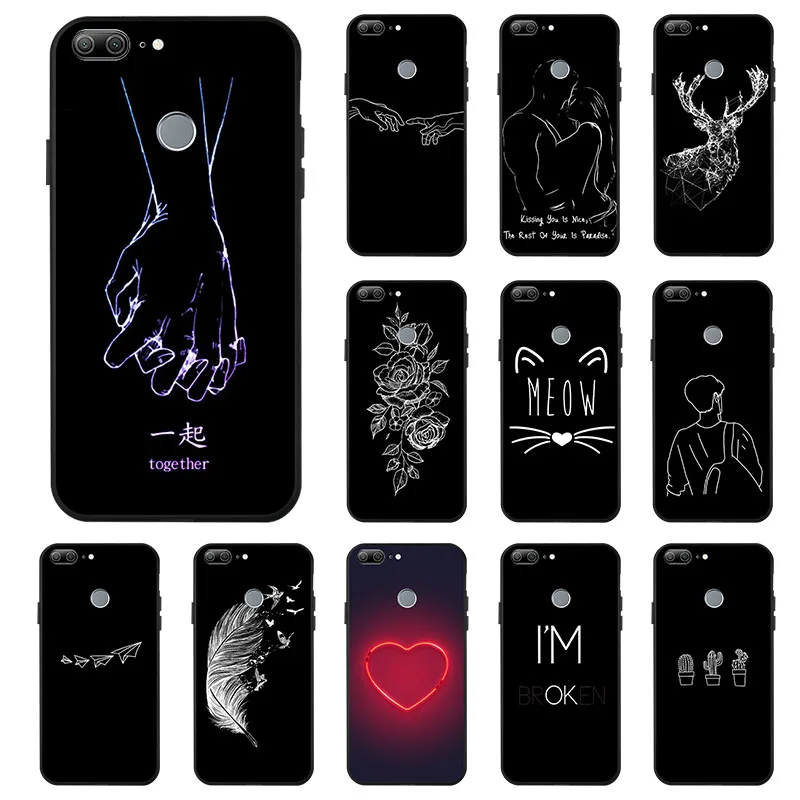 Мультяшный Дизайн Мягкий Силиконовый ТПУ чехол для телефона Huawei honor 9 lite Milu олень
