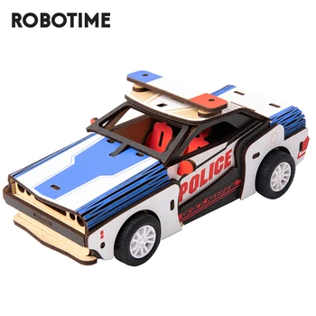 

Robotime Car Toys Friction Vehicles Model Building Kits Wooden Toys For Children Birthday Gift