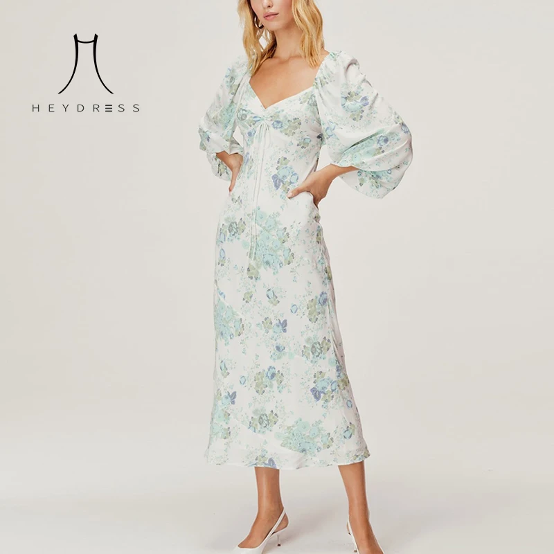 Женское платье с цветочным принтом Heydress летнее винтажное макси