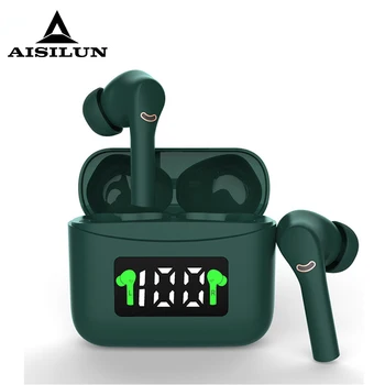 

tws pro bluetooth earphone wireless headphones with LCD charging case sport earbuds physical noise cancelling super bass
