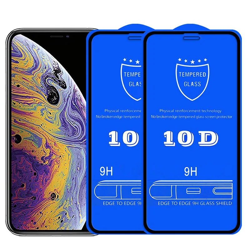 10D полное покрытие из закаленного стекла для Motorola Moto E5 G6 G7 Plus Play power One