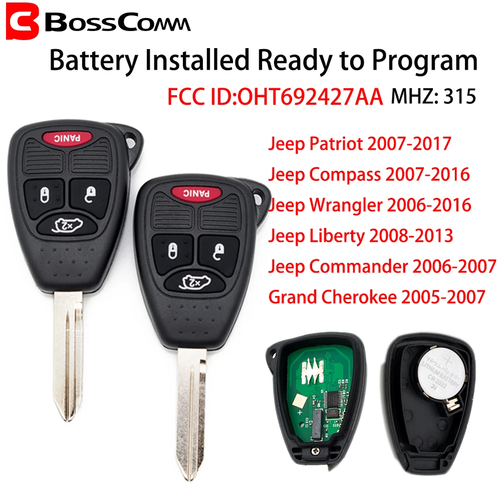Arriba 64+ imagen 2008 jeep wrangler key fob battery Thptnganamst.edu.vn