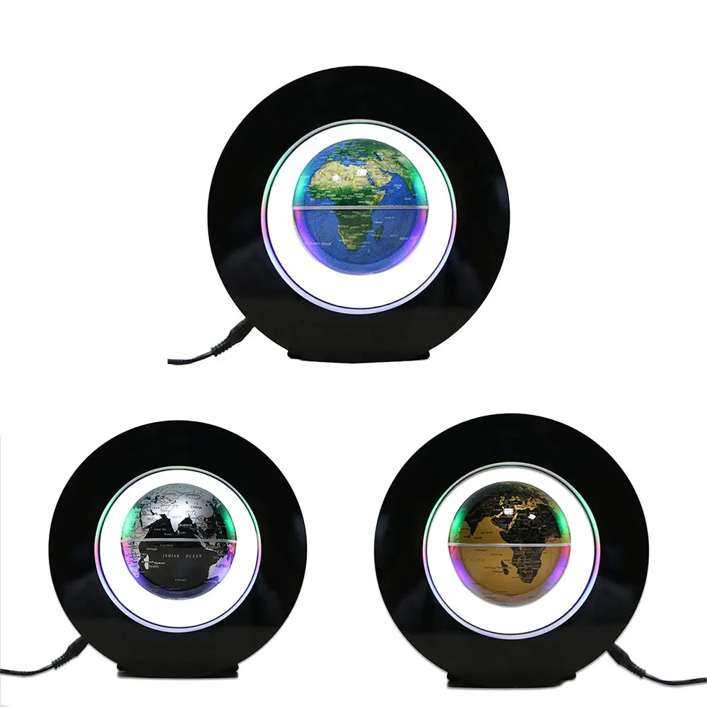 

Novelty LED Floating Globe Magnetic Levitation Light AU Plug Black/Gold/Blue