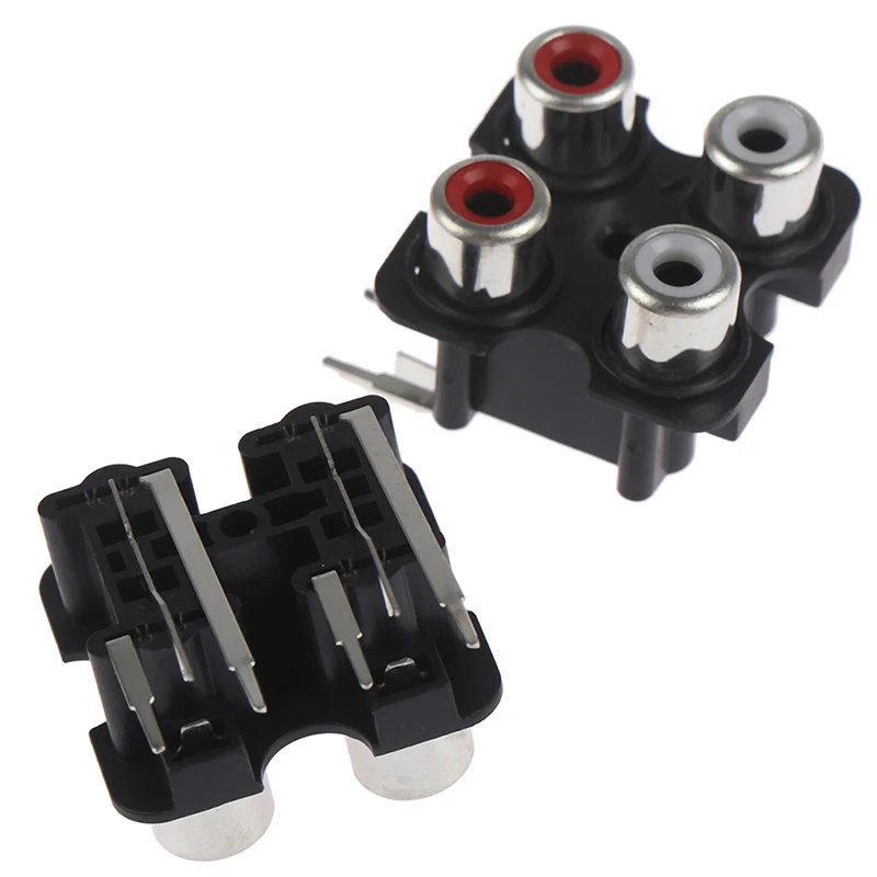 2шт 4Way 6Pin RCA Женский аудио видео разъем AV концентрический RCA/AV разъем|Соединители| |