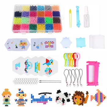 

10 Colors 1100 Pcs Water Spray Magic Beads DIY Kit Ball Puzzle Game Handmaking 3D Puzzle Educational Toys Dropshipping 006