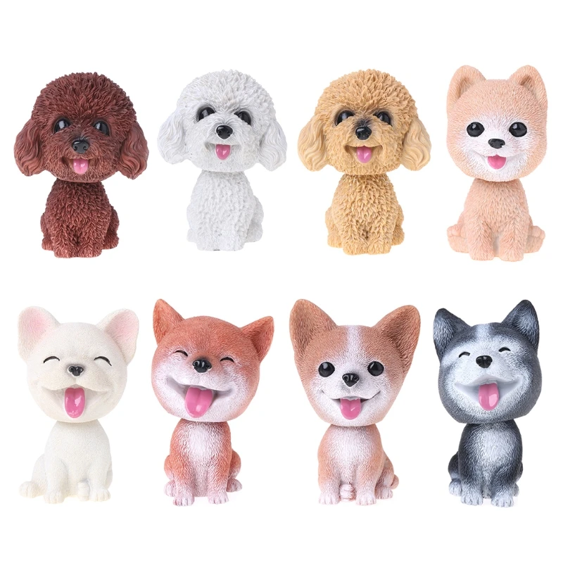 Орнамент с изображением собак мини Bobble-Head игрушки автомобиль кукла голова встряхивание автомобиля украшение интерьера LX9C