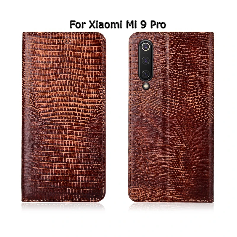 Флип-кейс Lizard из натуральной коровьей кожи для Xiaomi mi 9 mi 9 9S Se Lite Pro, чехол-подставка для Xiaomi mi 9 9S Pro