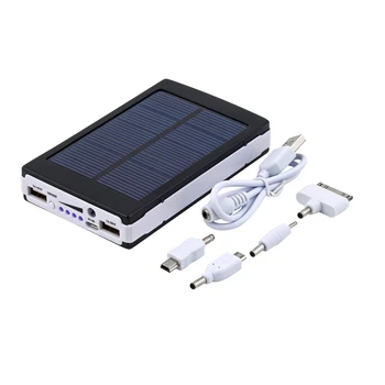 

Universal 20000mah Powerbank Solar Portable Panel Power Socket External Battery Solar Power Bank Batteries for Samsung S8 Plus