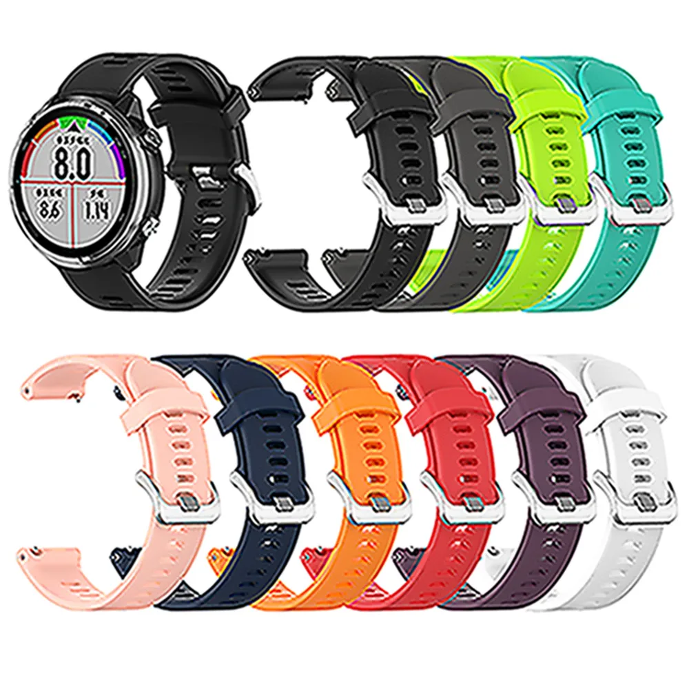 20mm Silicone Watch Band Strap for Garmin Forerunner 645 Sports Wristband Watchband Bracelet For | Электроника
