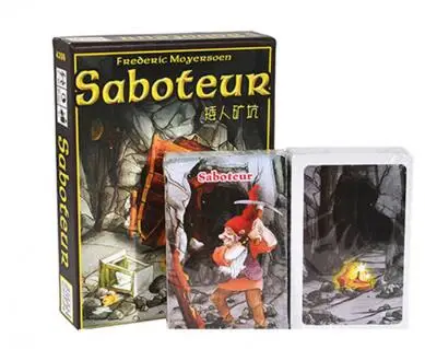 Горячая Распродажа семейная настольная игра саботаж настольная игра 1+ 2 версии/Saboteur1 версия Jeu De забавная настольная игра с английскими инструкциями - Цвет: 2