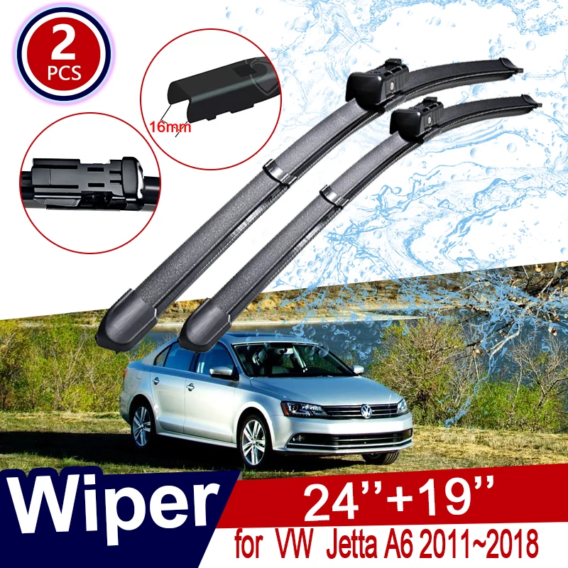 Щетка стеклоочистителя для Volkswagen VW Jetta A6 5C6 Mk6 6 2011 ~ 2018 переднее ветровое стекло
